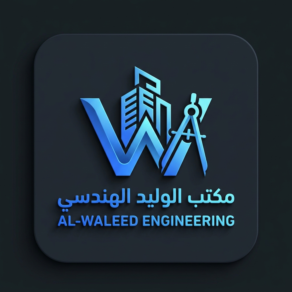 شعار منصة الوليد الهندسية